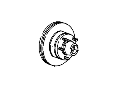 GM 19202729 Front Brake Rotor Assembly