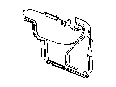 GM 22818070 Trim,Rear Compartment Side