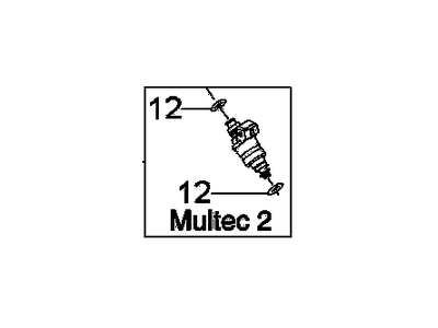 GM 96386780 Multiport Fuel Injector Assembly