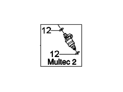 2011 Chevrolet Aveo Fuel Injector - 96487553