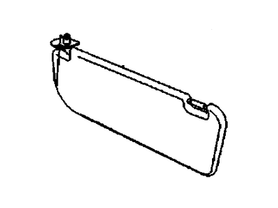 96448400 GM Sunshade Assembly Illustration 1 of 1
