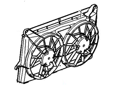 2006 Chevrolet Silverado Fan Shroud - 89023365