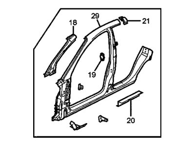 GM 92167948 Frame Asm,Side Door Opening