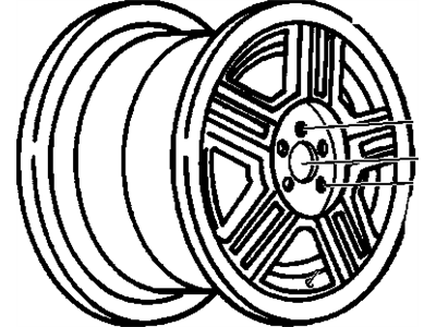 GM 10174996 Wheel Rim,16X8 (Front)