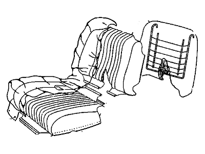 GM 16787810 CUSHION, Front/Rear