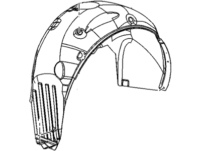 GM 20939998 Liner, Rear Wheelhouse Panel