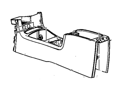 GM 15232628 Console Assembly, Front Floor *Dark Titanium