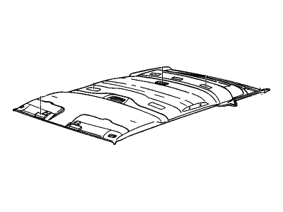 GM 15975713 Panel Assembly, Roof Inner Trim *Neutral Medium