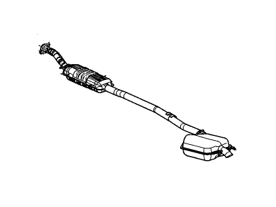 GM 25770393 Exhaust Muffler (W/Resonator,Exhaust & Tail Pipe) *Code Aw