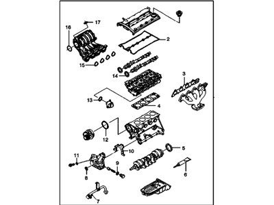 GM 93742687 Gasket Kit,Engine Service