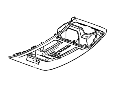 GM 22972050 Console Assembly, Roof *Black