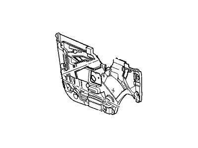 GM 22694113 Deflctor, Front Side Door Water