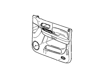 GM 25780132 Panel Assembly, Front Side Door Trim *Light Ttnum