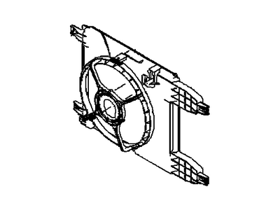 2010 Pontiac G3 Fan Shroud - 93744903