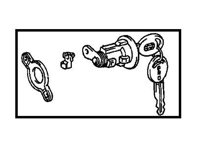 2002 Chevrolet Prizm Door Lock Cylinder - 94858793