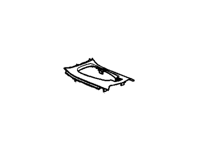 GM 20933025 Plate Assembly, Front Floor Console Trans Shift Opening Trim*Stnless Slvr