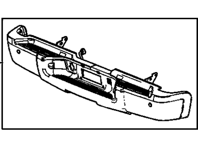 GM 19259335 Bar Asm,Rear Bumper Imp *Chrome *Chrome