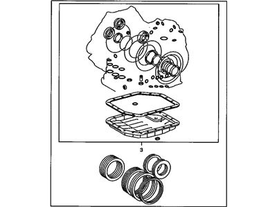 GM 19205337 Transmission Kit,Auto (Service Overhaul W/ Plate, Gasket, S