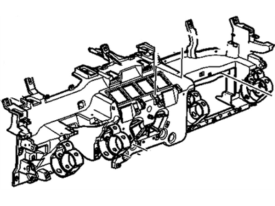 GM 25897966 Carrier Assembly, Instrument Panel