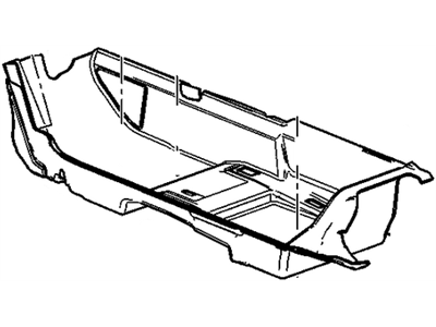 GM 22952214 Carpet Assembly, Front Floor Panel *Black