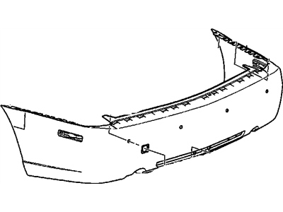 GM 19168194 Fascia,Rear Bumper (W/:Fog Lamps & Chrome Molding; Export)