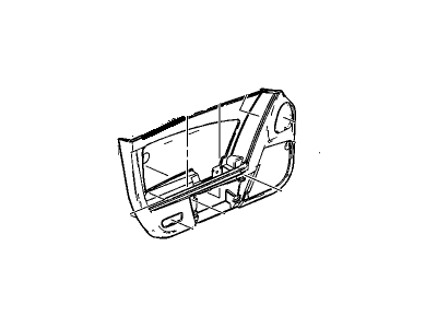 GM 15259343 Panel Assembly, Front Side Door Lower Trim *Shale
