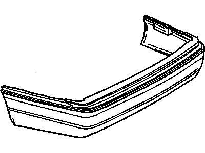 GM 3548888 Rear Bumper Cover