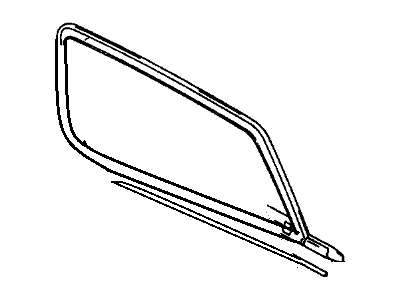 GM 96068843 Window,Folding Top Rear