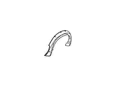 GM 15998262 Flare Assembly, Rear Wheel Opening *Black