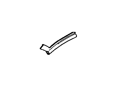 GM 10236327 Weatherstrip, Front Side Door Window Upper Front *Black