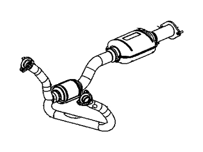 2002 GMC Sonoma Catalytic Converter - 15744825