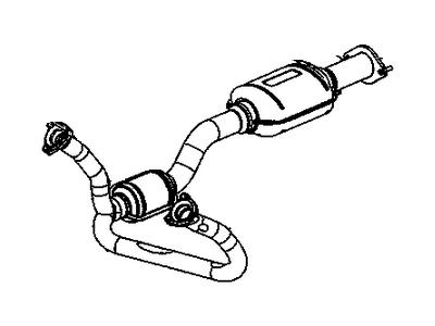 GM 15744825 Exhaust Manifold Pipe Assembly (Includes Converter) *Marked Print