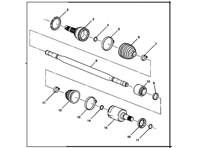 2019 Chevrolet Cruze Axle Shaft - 42517679