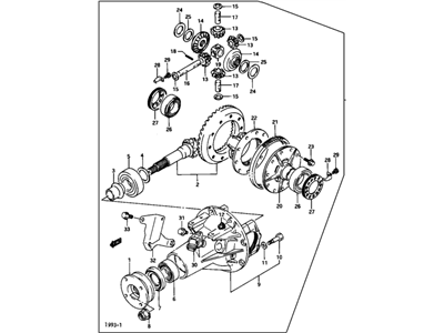 1997 Pontiac Sunrunner Differential - 30017546