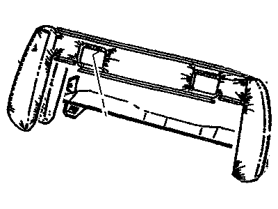 GM 16810259 Cover Assembly, R/Split Folding Back Outer Collar *Oak