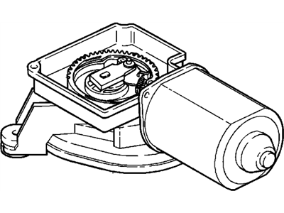 2000 Cadillac Deville Wiper Motor - 25727688