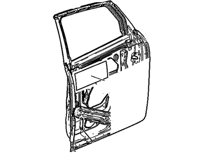 GM 22800229 Door Assembly, Rear Side