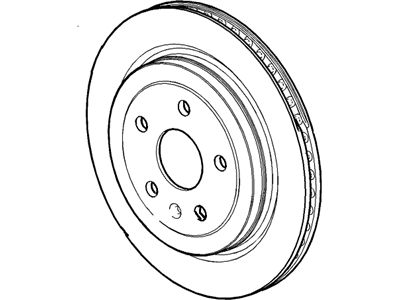 GM 13501315 Rotor, Rear Brake