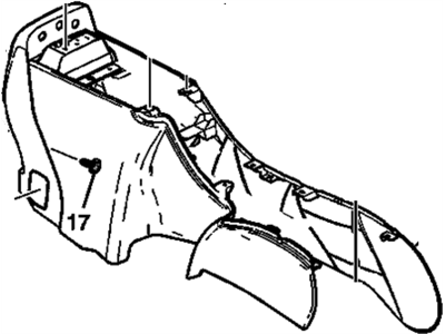 Chevrolet Trailblazer Center Console Base - 89045295