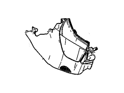 15282440 GM Panel Assembly, Front Floor Front Console Side Trim *Cashmere Illustration 1 of 1