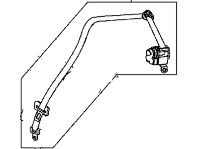 2009 Pontiac G3 Seat Belt - 96834260