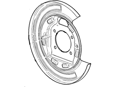 2015 Chevrolet Spark Brake Backing Plate - 95280765