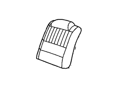 GM 88993278 COVER, Rear Seat Back