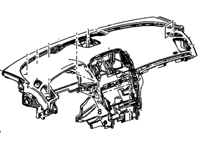 GM 13293266 Panel Assembly, Instrument *Cocoa