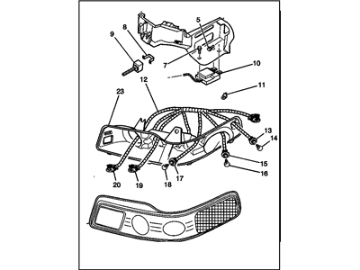 GM 19208053 Headlamp Asm,(W/ Parking & Turn Signal Lamp)