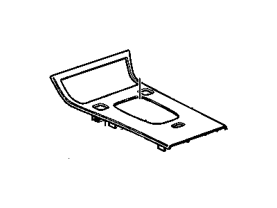 GM 12481995 Plate Asm,Front Floor Console Trim (W/O Heated Seat Switch Opng)