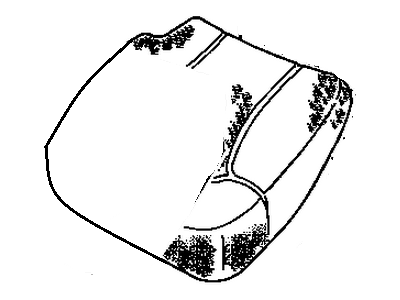 GM 12471014 Pad,Rear Seat Cushion LH