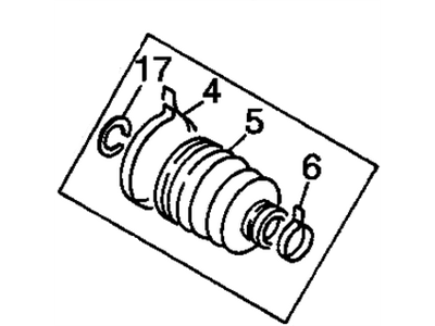 GM 94381538 Boot Kit,Front Wheel Drive Shaft Cv Joint