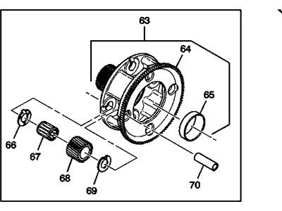 GM 29539510 Carrier Asm,Intermediate Sun Gear