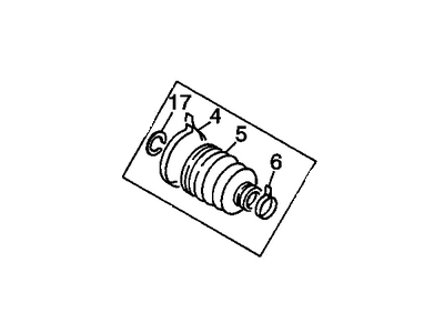 GM 97084500 Boot Kit,Front Wheel Drive Shaft Cv Joint